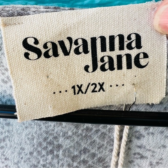 SAVANNA JANE BOHO EMBROIDERED PONCHO TOP SIZE 2X NWT V-NECK - Picture 4 of 10